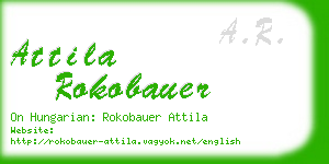 attila rokobauer business card